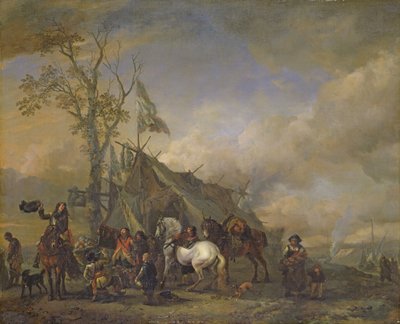 Departure of the Cavalrymen by Philips Wouwerman